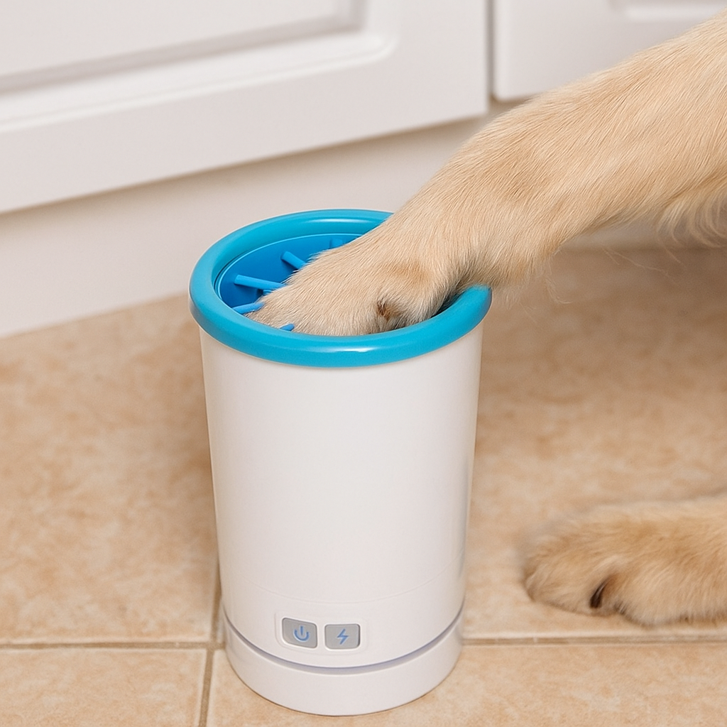 PfotenZauber – Der elektrische Pfotenreiniger für Hunde & Katzen
