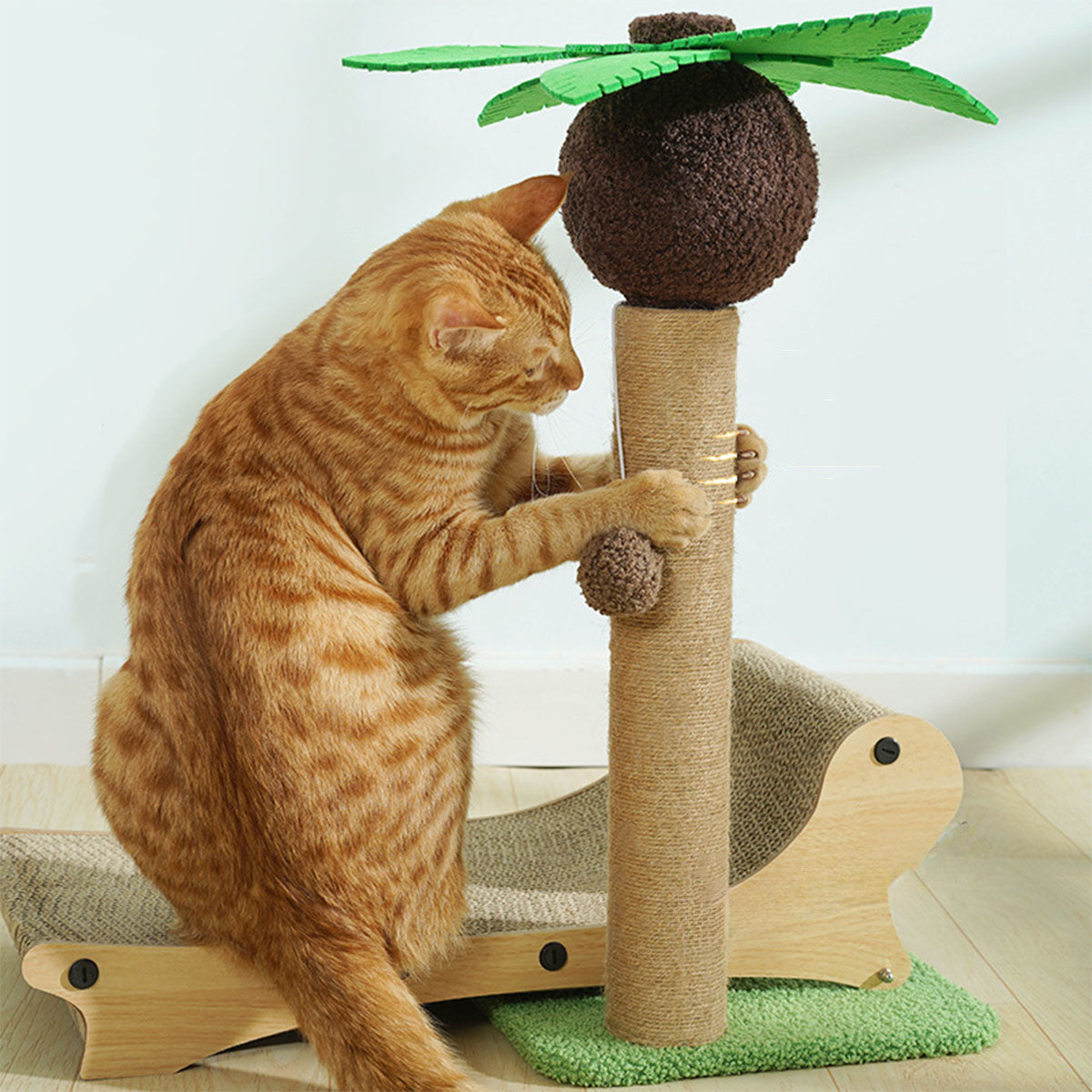 RelaxInsel – Tropischer Kratzbaum mit Lounger für entspannte & aktive Stubentiger