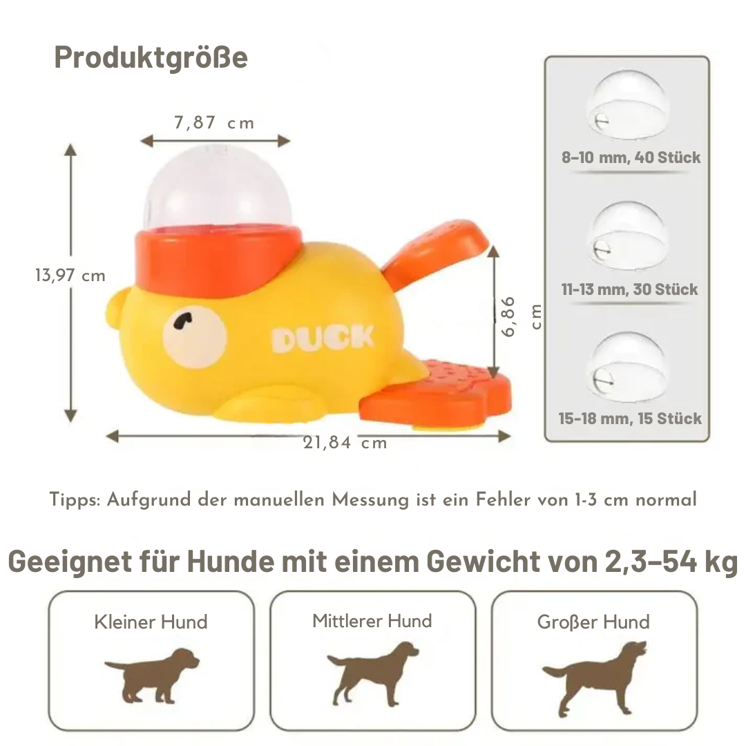 SnackEnte – Der clevere Futterspender & Spielspaß für Hunde