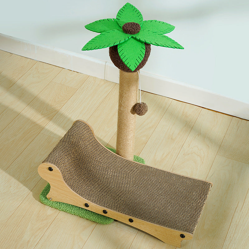 RelaxInsel – Tropischer Kratzbaum mit Lounger für entspannte & aktive Stubentiger