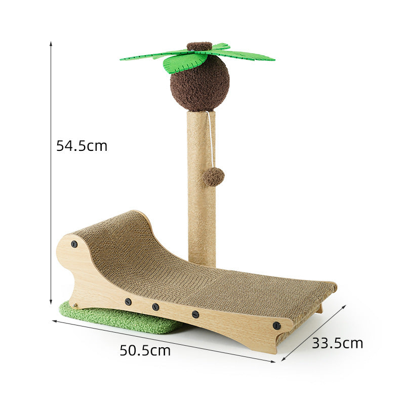 RelaxInsel – Tropischer Kratzbaum mit Lounger für entspannte & aktive Stubentiger
