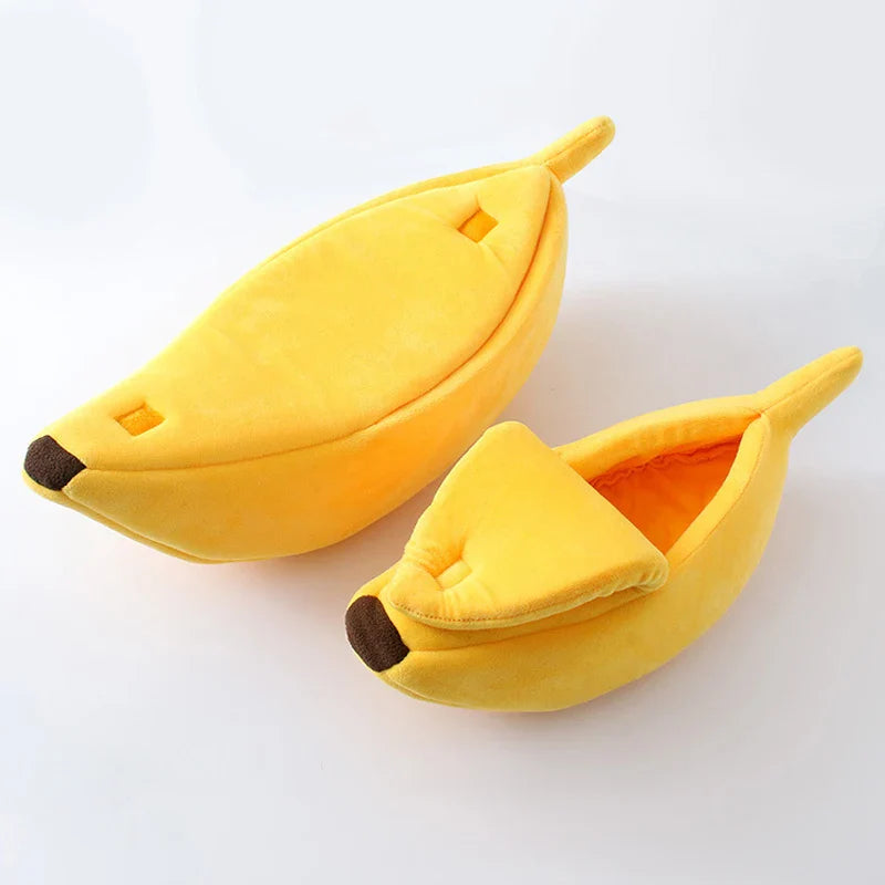 KuschelBanane – Das lustige & gemütliche Katzenbett in Bananenform