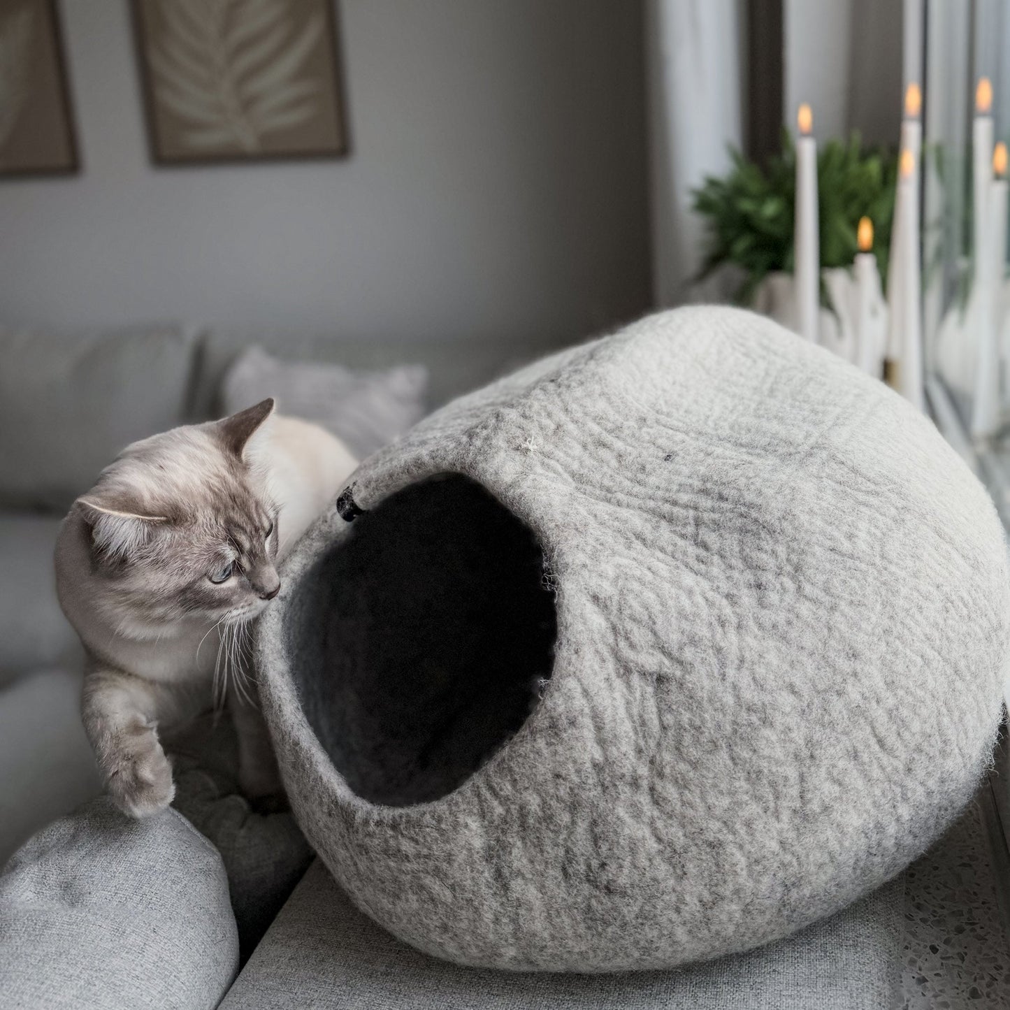 SnuggleCave Filzhöhle für Katzen