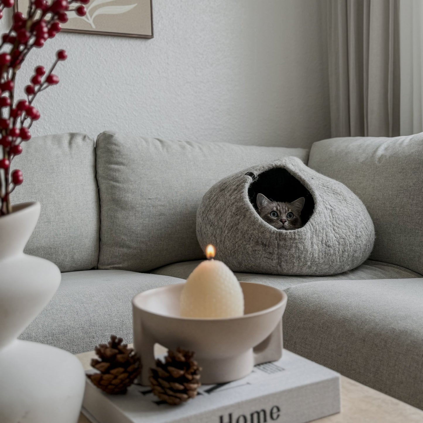 SnuggleCave Filzhöhle für Katzen