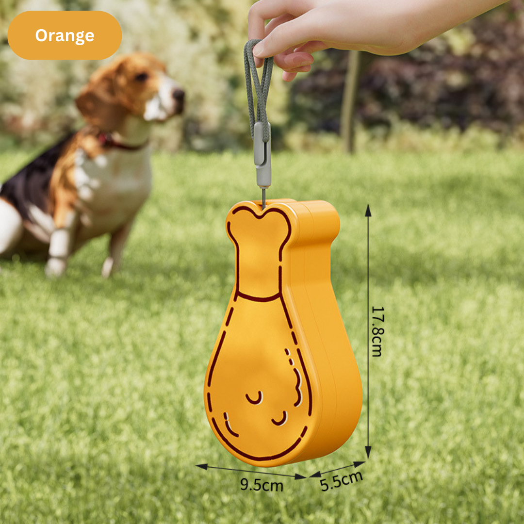 SnackKeule – Die stylische 2in1 Reise-Futterstation für Hunde