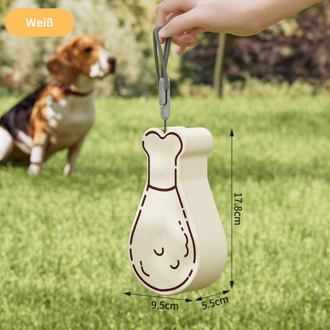SnackKeule – Die stylische 2in1 Reise-Futterstation für Hunde