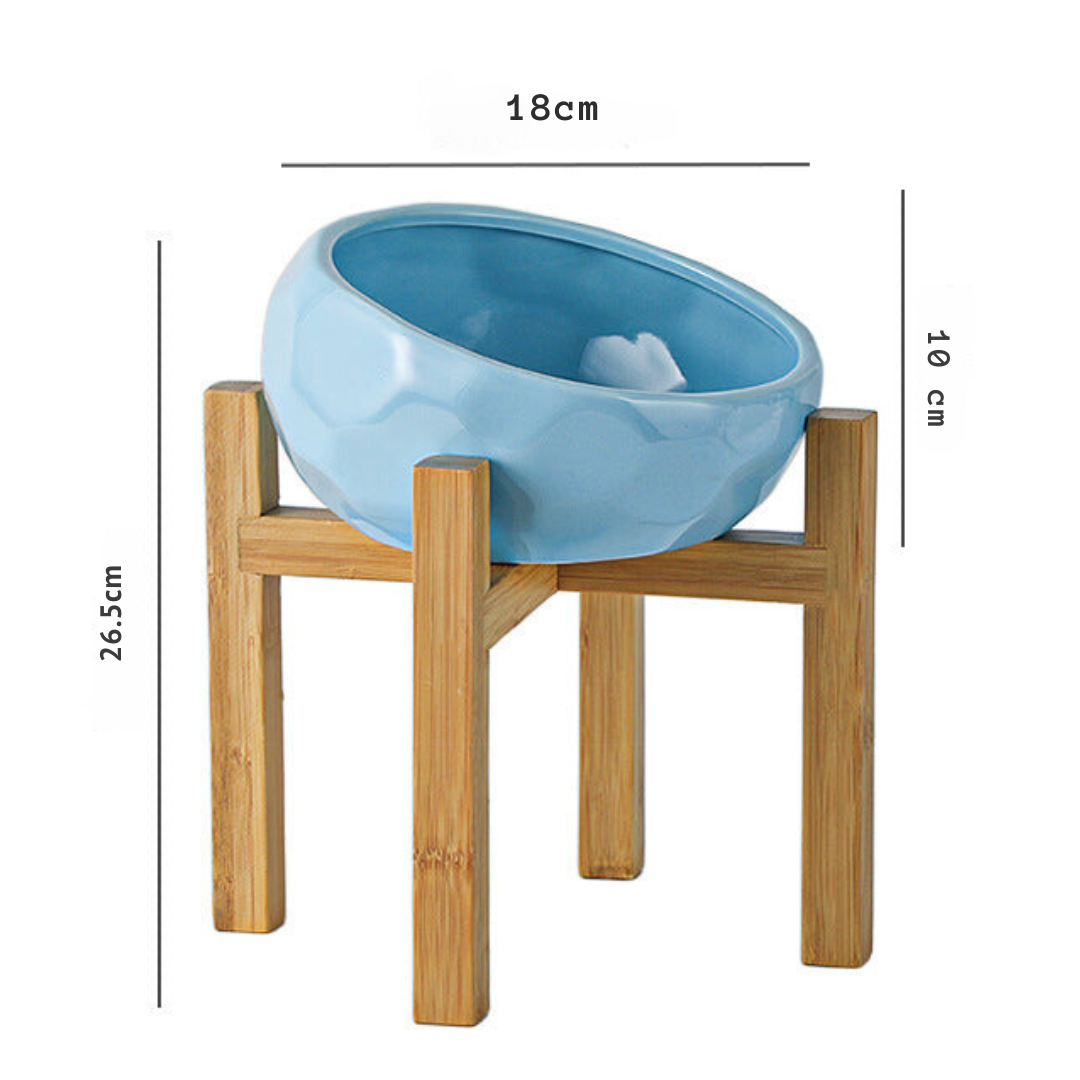 FutterThron – Ergonomisch erhöhte Futterschüssel für Katzen mit Stil