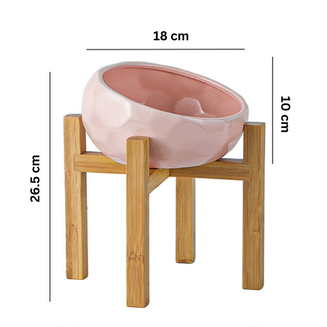 FutterThron – Ergonomisch erhöhte Futterschüssel für Katzen mit Stil