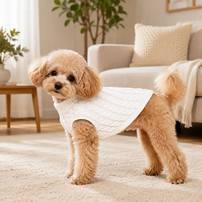Hundepullover Strick für kleine Hunde | Warmer Hundemantel