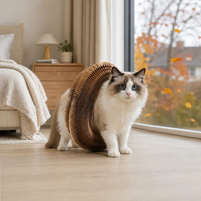 Katzenspielzeug für Katzen | Faltbares Papp-Labyrinth mit Ball