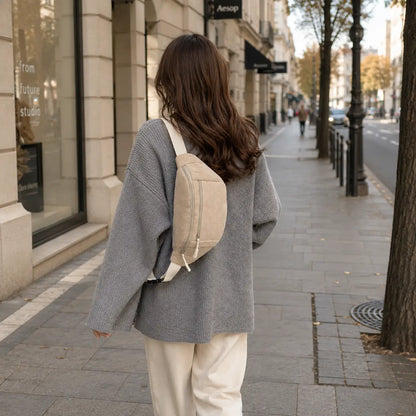 Cord Bauchtasche Damen & Herren | Verstellbare Crossbody Umhängetasche