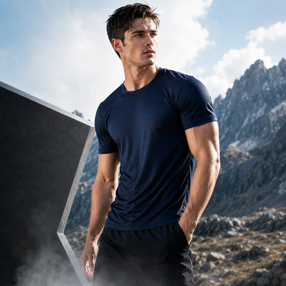 Herren Sportshirt – Atmungsaktiv, Schnell trocknend für Training