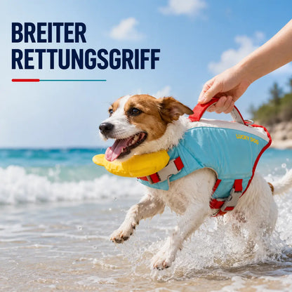Hundeschwimmweste mit Rettungsgriff | Schwimmhilfe für Hunde