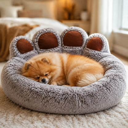 Flauschiges Hundebett Lifestyle-Bild 