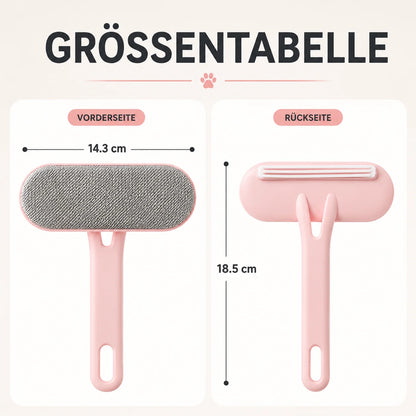 2-in-1 Tierhaarentferner Bürste | Fusselbürste für Kleidung
