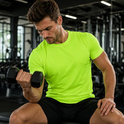 Herren Sportshirt – Atmungsaktiv, Schnell trocknend für Training