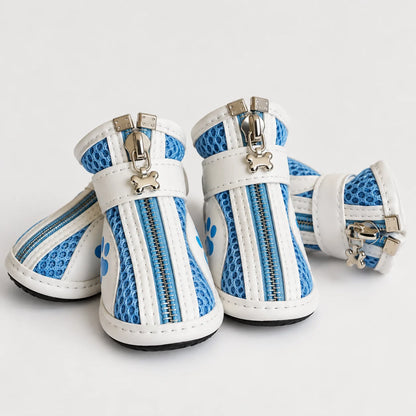 Hundeschuhe für kleine Hunde | Rutschfeste Pfotenschuhe 4er-Set