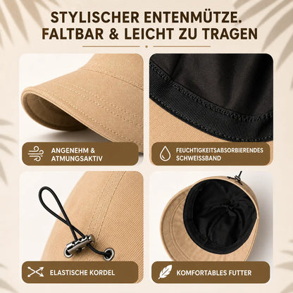 Damen Sonnenhut UV50+ | Faltbarer Sommerhut mit Breiter Krempe