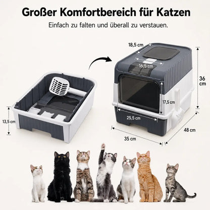 Katzenklo mit UV-Licht & Schublade | Hygienisch & Geruchsfrei