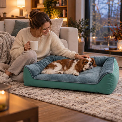 Kratzfestes Hundebett mit Matratze | Wasserabweisend
