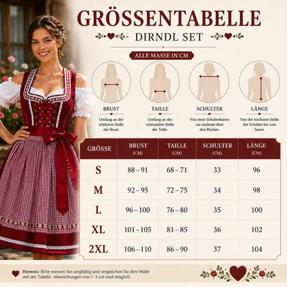 Dirndl Damen Set für Oktoberfest | Klassisch & Elegant