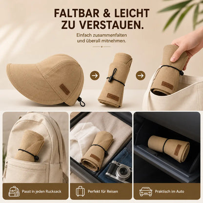 Damen Sonnenhut UV50+ | Faltbarer Sommerhut mit Breiter Krempe