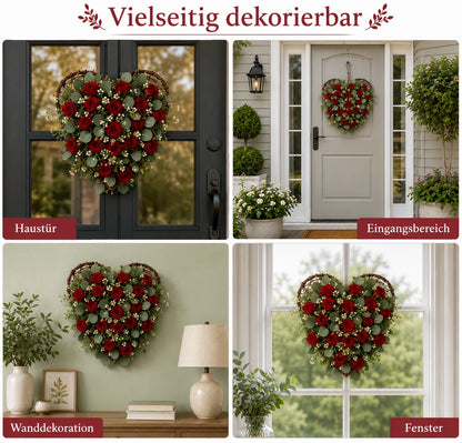 Türkranz Herz | Rosenkranz für Valentinstag & Hochzeit