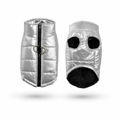 Hundemantel wasserdicht | Warmer Wintermantel mit Leinenringen