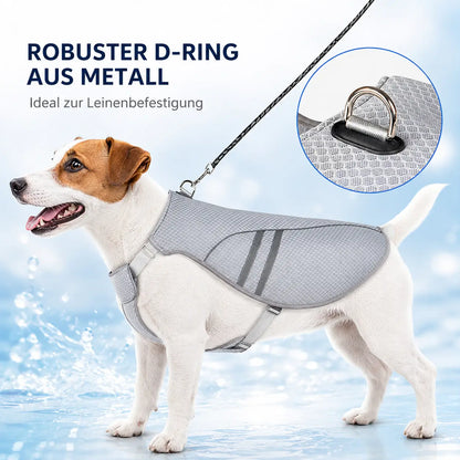 Hundekühlweste mit Verdunstungskühlung für warme Sommertage