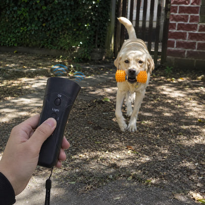 Ultraschall Hundetrainer mit LED | Tragbares Trainingsgerät