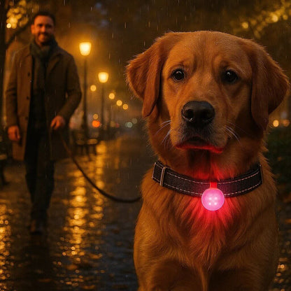 LED-Licht für Hundehalsband | wasserdicht & wiederaufladbar