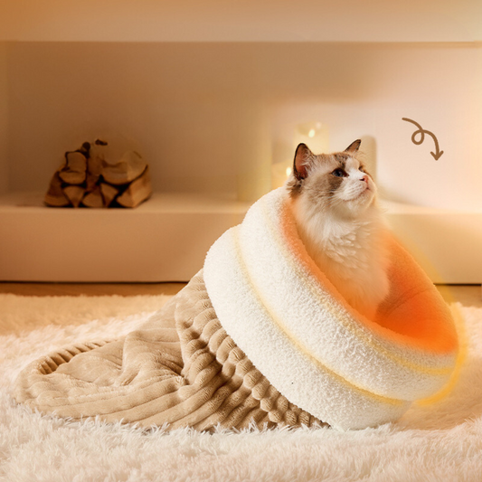 SchlummerNest – Das kuschelige Katzenbett & Schlafsack in einem