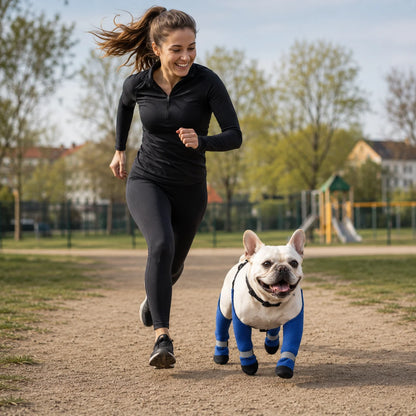 Wasserdichte Hundeschuhe mit Beinschutz – Rutschfest für Outdoor
