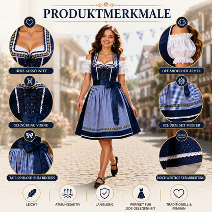 Dirndl Damen Set für Oktoberfest | Klassisch & Elegant