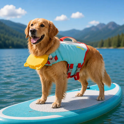 Hundeschwimmweste mit Rettungsgriff | Schwimmhilfe für Hunde