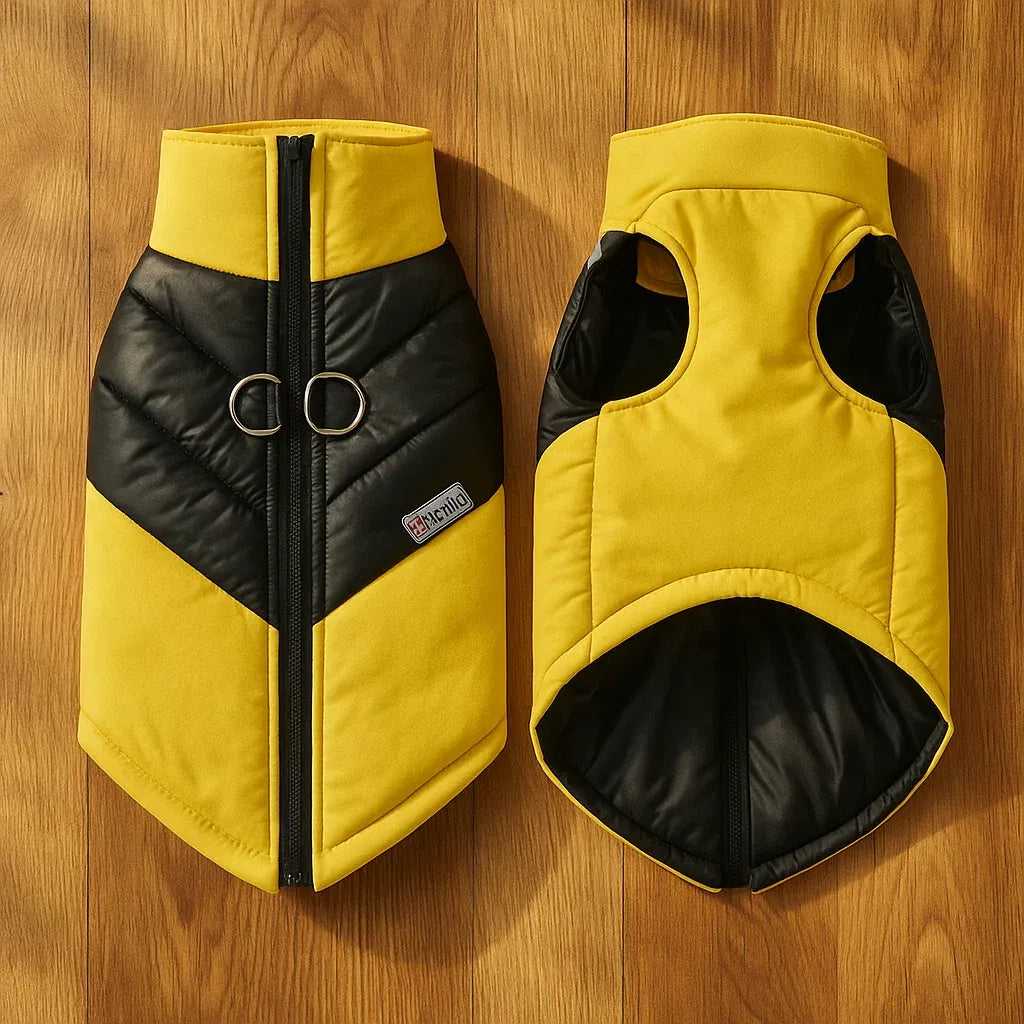 Winter Hundemantel mit D-Ring | Wasserdichte & Warme Hundejacke