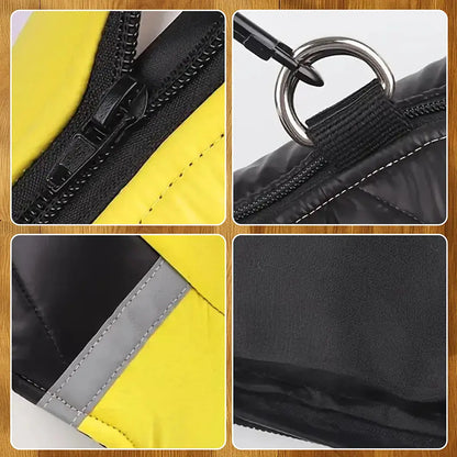Winter Hundemantel mit D-Ring | Wasserdichte & Warme Hundejacke