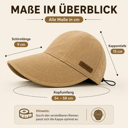 Damen Sonnenhut UV50+ | Faltbarer Sommerhut mit Breiter Krempe