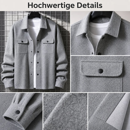 Herren Flanelljacke mit Fleece-Futter | Warme Winterjacke für Herren