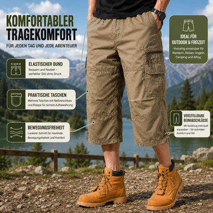 Herren Cargo Shorts aus Baumwolle | Atmungsaktiv für Outdoor & Freizeit