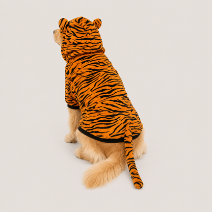 Tiger Partnerlook | Onesie & Hundemantel für Mensch und Hund