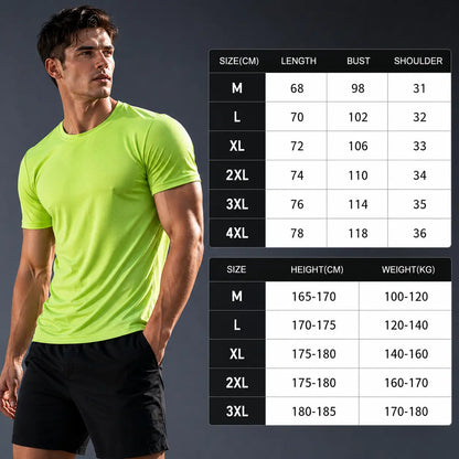 Herren Sportshirt – Atmungsaktiv, Schnell trocknend für Training