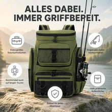 Angelrucksack für Angelausrüstung | Großer Fishing Rucksack