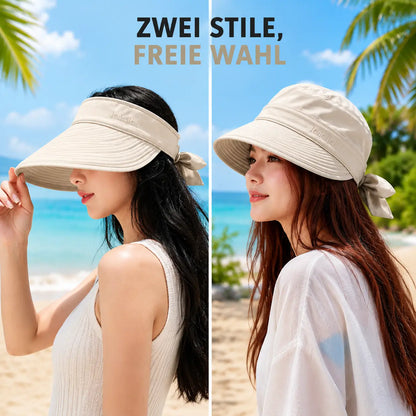 Faltbarer Damen Sonnenhut mit UV-Schutz & Breiter Krempe