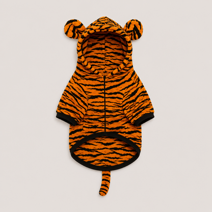 Tiger Partnerlook | Onesie & Hundemantel für Mensch und Hund
