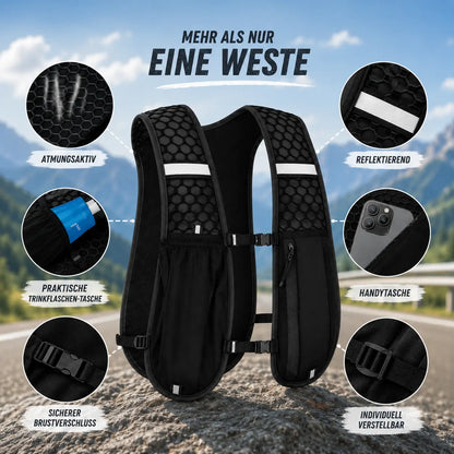 Leichte Laufweste mit Trinkblasenfach für Running & Trailrun
