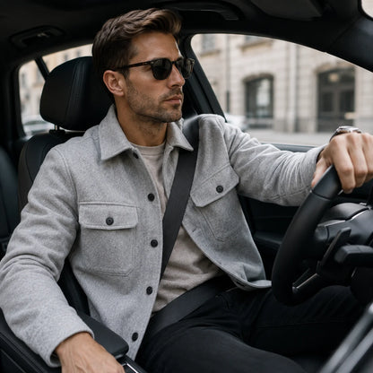 Herren Flanelljacke mit Fleece-Futter | Warme Winterjacke für Herren