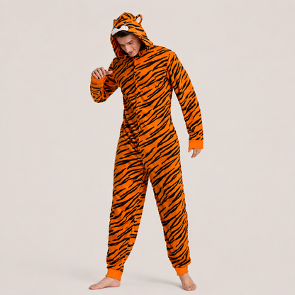 Tiger Partnerlook | Onesie & Hundemantel für Mensch und Hund