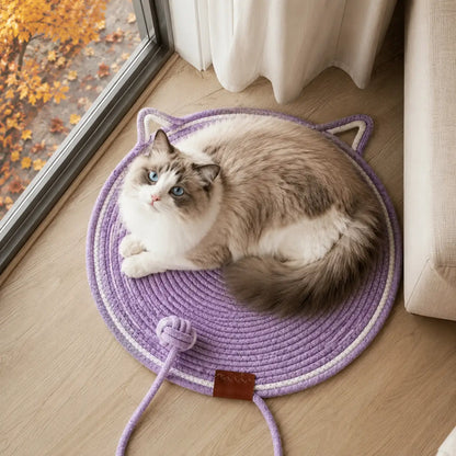 Sisal Kratzmatte für Katzen | Doppelseitig & langlebig Katzenspielzeug