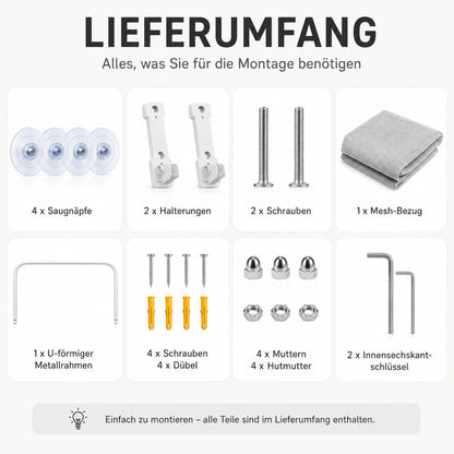 Katzenbett Fenster | Klappbare Fensterliege mit starken Saugnäpfen